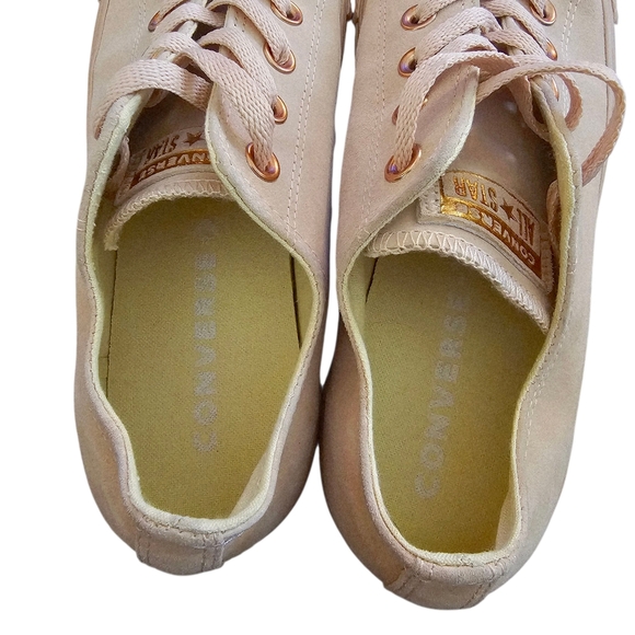 Converse Chuck Taylor All Star Suede Low-Top sneakers Blush Gold - Picture 3 of 12